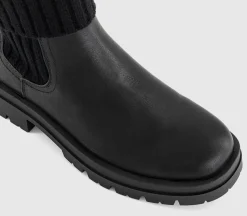 Earth Addict Orchid Folded Cuff Chelsea Boots