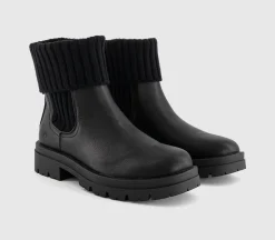 Earth Addict Orchid Folded Cuff Chelsea Boots