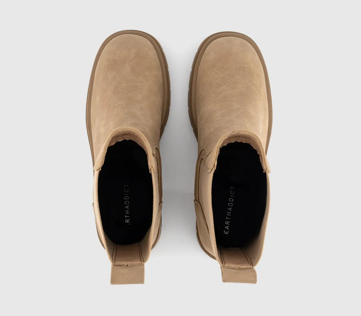 Earth Addict Violet Platform Elastic Boots