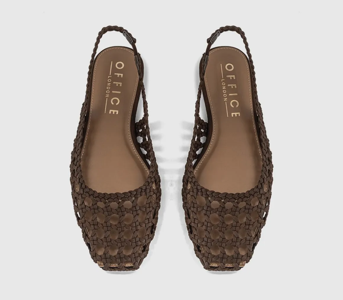 Fairmont Woven Slingback Flats