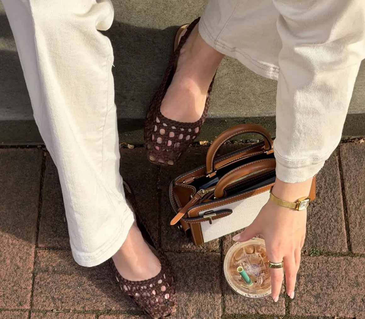 Fairmont Woven Slingback Flats