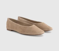 Fairytale Suede Ballerina Pumps