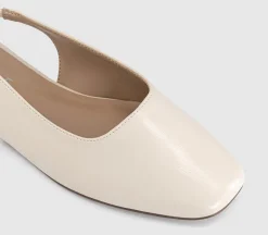 Fame Square Toe Slingback Flats