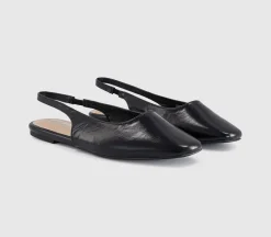 Fame Square Toe Slingback Flats