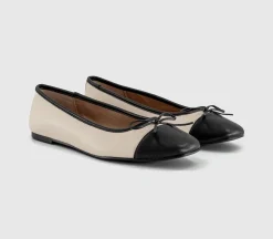 Fan Girl Square Toe Bow Ballet Pumps