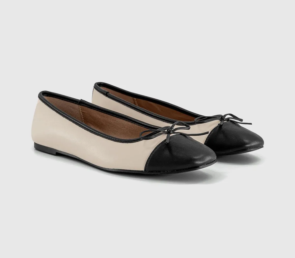 Fan Girl Square Toe Bow Ballet Pumps