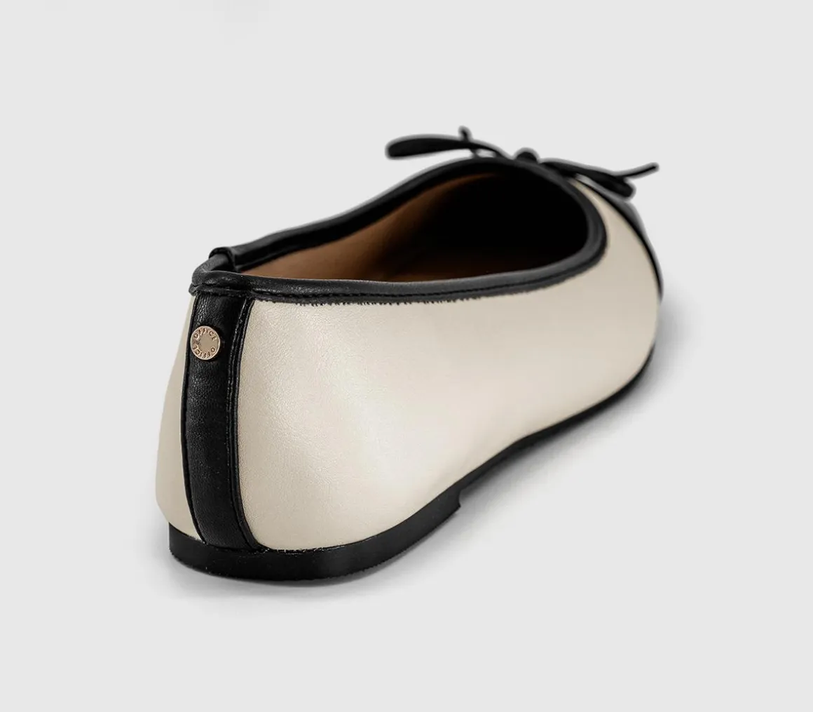 Fan Girl Square Toe Bow Ballet Pumps