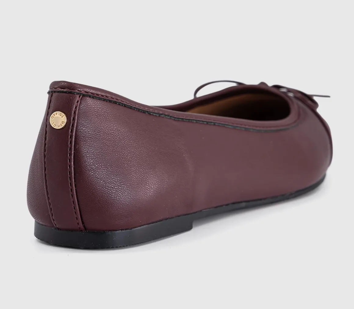 Fan Girl Square Toe Bow Ballet Pumps