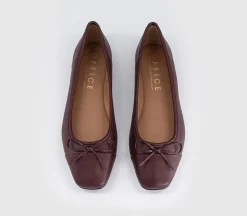 Fan Girl Square Toe Bow Ballet Pumps