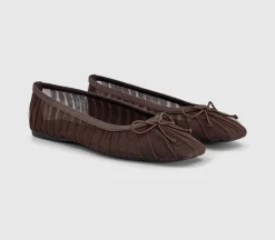 Fearless Mesh Ruched Ballet Flats