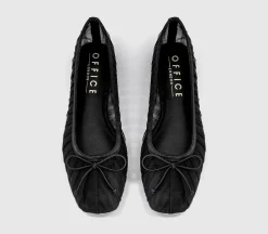 Fearless Mesh Ruched Ballet Flats