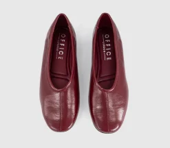 February High Cut Centre Seam Ballet Pumps