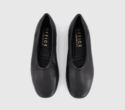 February High Cut Centre Seam Ballet Pumps