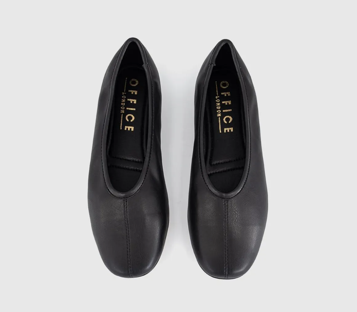 February High Cut Centre Seam Ballet Pumps