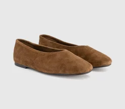 February High Cut Centre Seam Ballet Pumps
