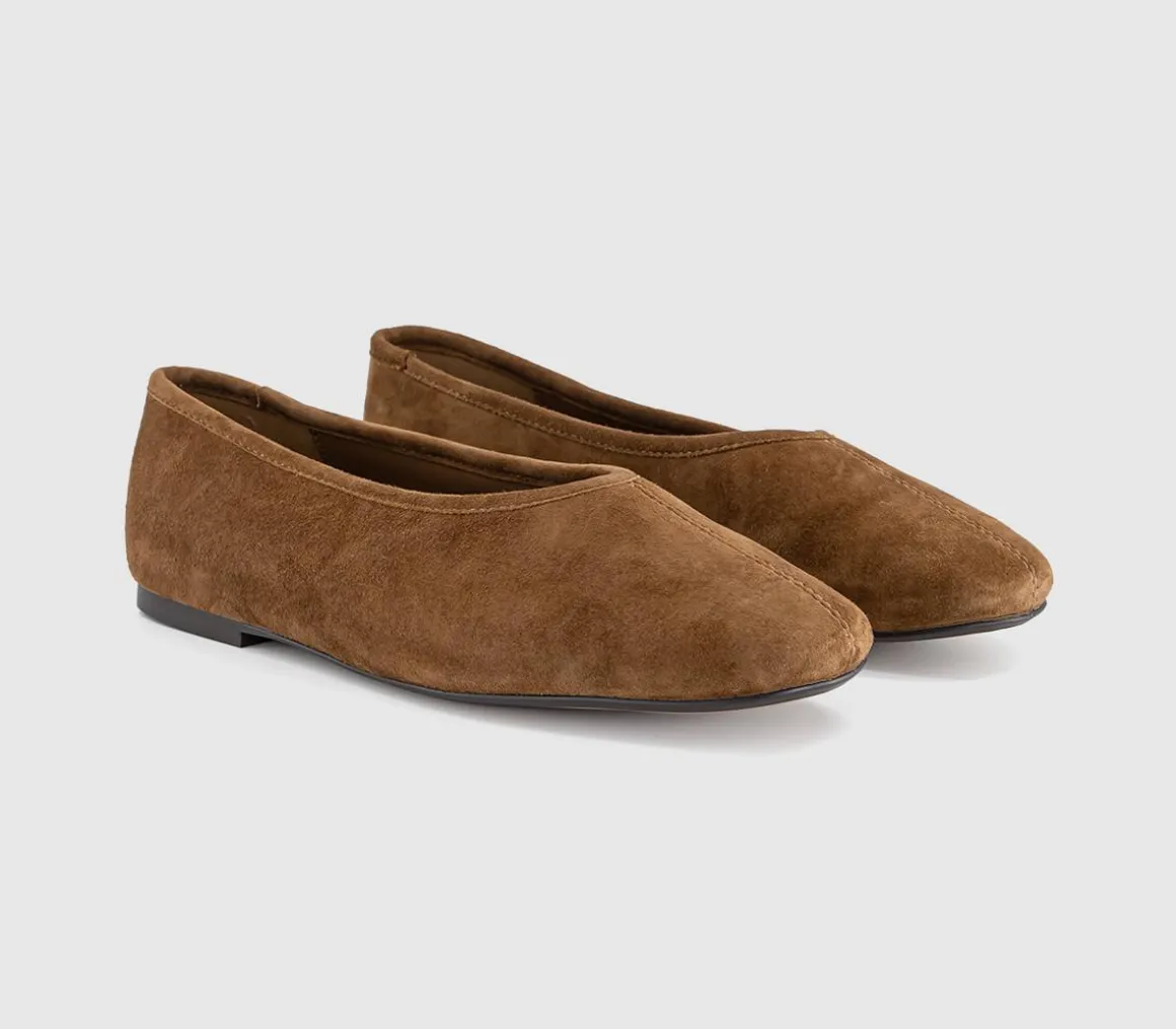 February High Cut Centre Seam Ballet Pumps