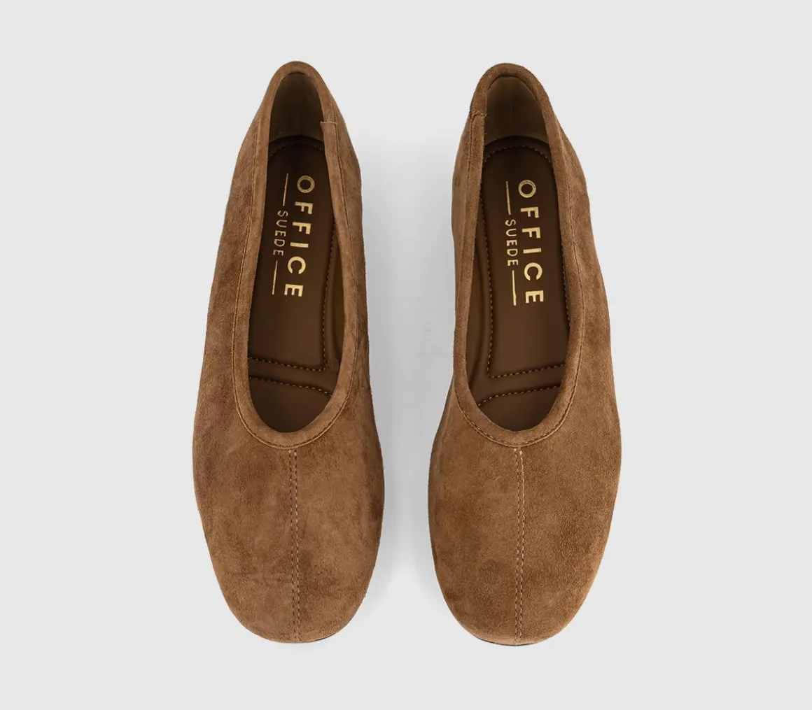 February High Cut Centre Seam Ballet Pumps
