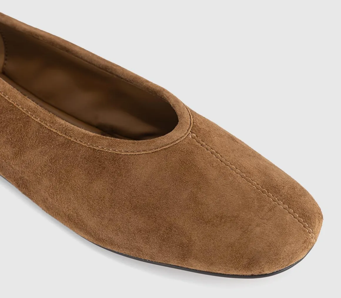February High Cut Centre Seam Ballet Pumps