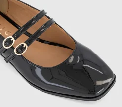 Fiction Double Strap Mary Jane Ballet Shoes