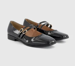 Fiction Double Strap Mary Jane Ballet Shoes