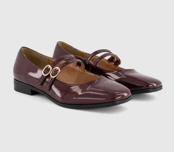 Fiction Double Strap Mary Jane Ballet Shoes