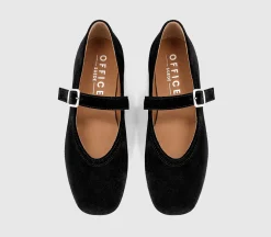Flavour Suede Mary Jane Ballet Pumps