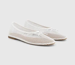 Fling String Mesh Ballet Flats