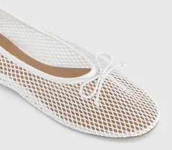 Fling String Mesh Ballet Flats