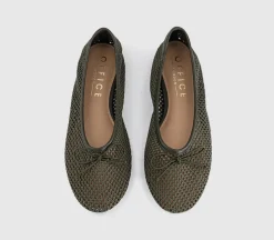 Fling String Mesh Ballet Flats