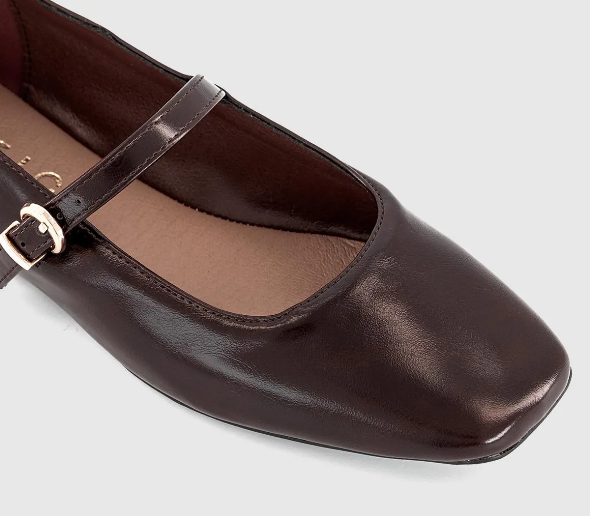 Flourish Square Toe Mary Jane Ballet Pumps