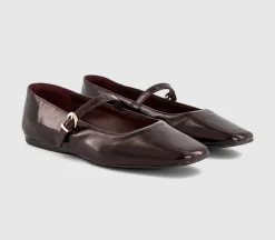 Flourish Square Toe Mary Jane Ballet Pumps