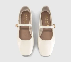 Flourish Square Toe Mary Jane Ballerina Pumps