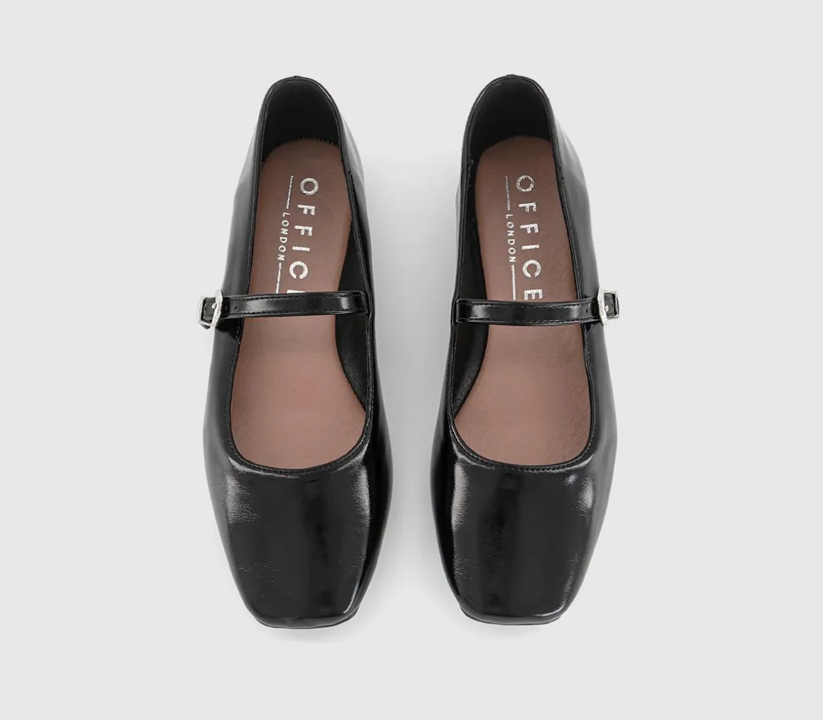 Flourish Square Toe Mary Jane Ballet Pumps