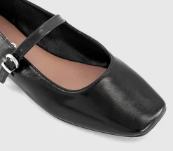 Flourish Square Toe Mary Jane Ballet Pumps