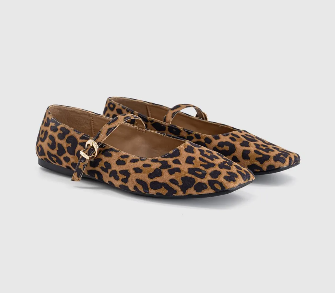 Flourish Square Toe Mary Jane Ballerinas