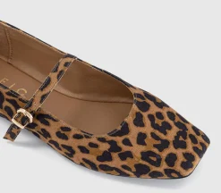 Flourish Square Toe Mary Jane Ballerinas