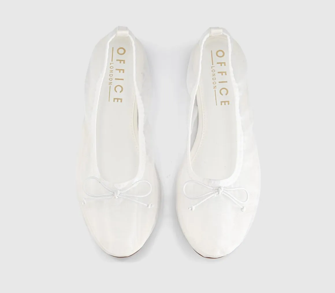 Flutter Mesh Bow Ballerina Flats