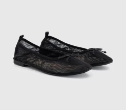 Flutter Mesh Bow Ballerinas