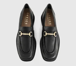 Follow Snaffle Trim Square Toe Loafers