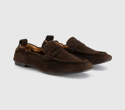 Fondant Square Toe Ruched Loafers