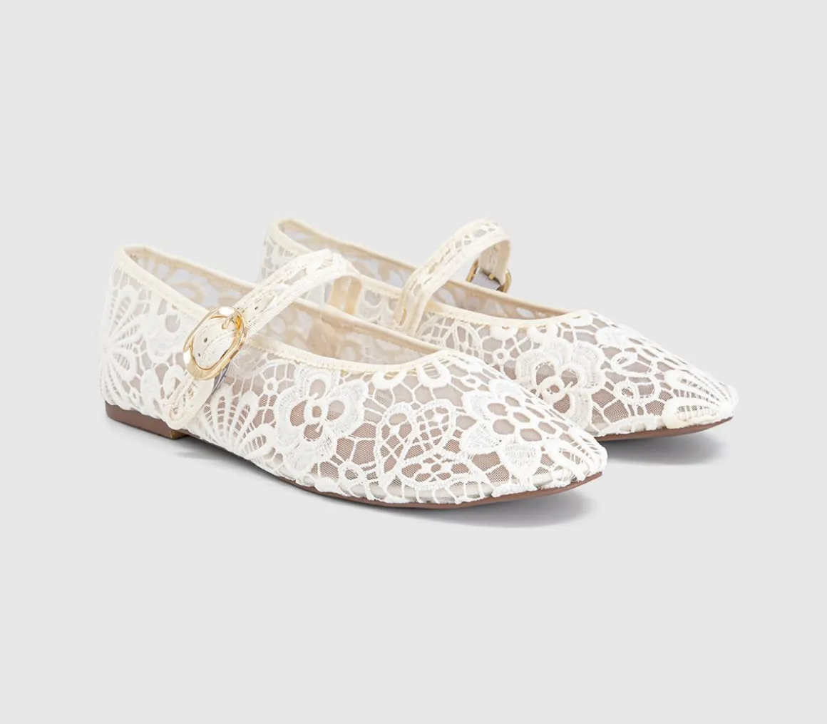 Forget Me Not Crochet Mary Jane Ballerinas
