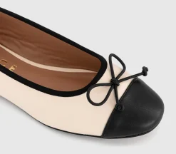 Fran Toecap Round Toe Ballerina Shoes