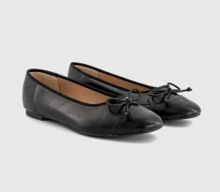 Fran Toecap Round Toe Ballet Pumps