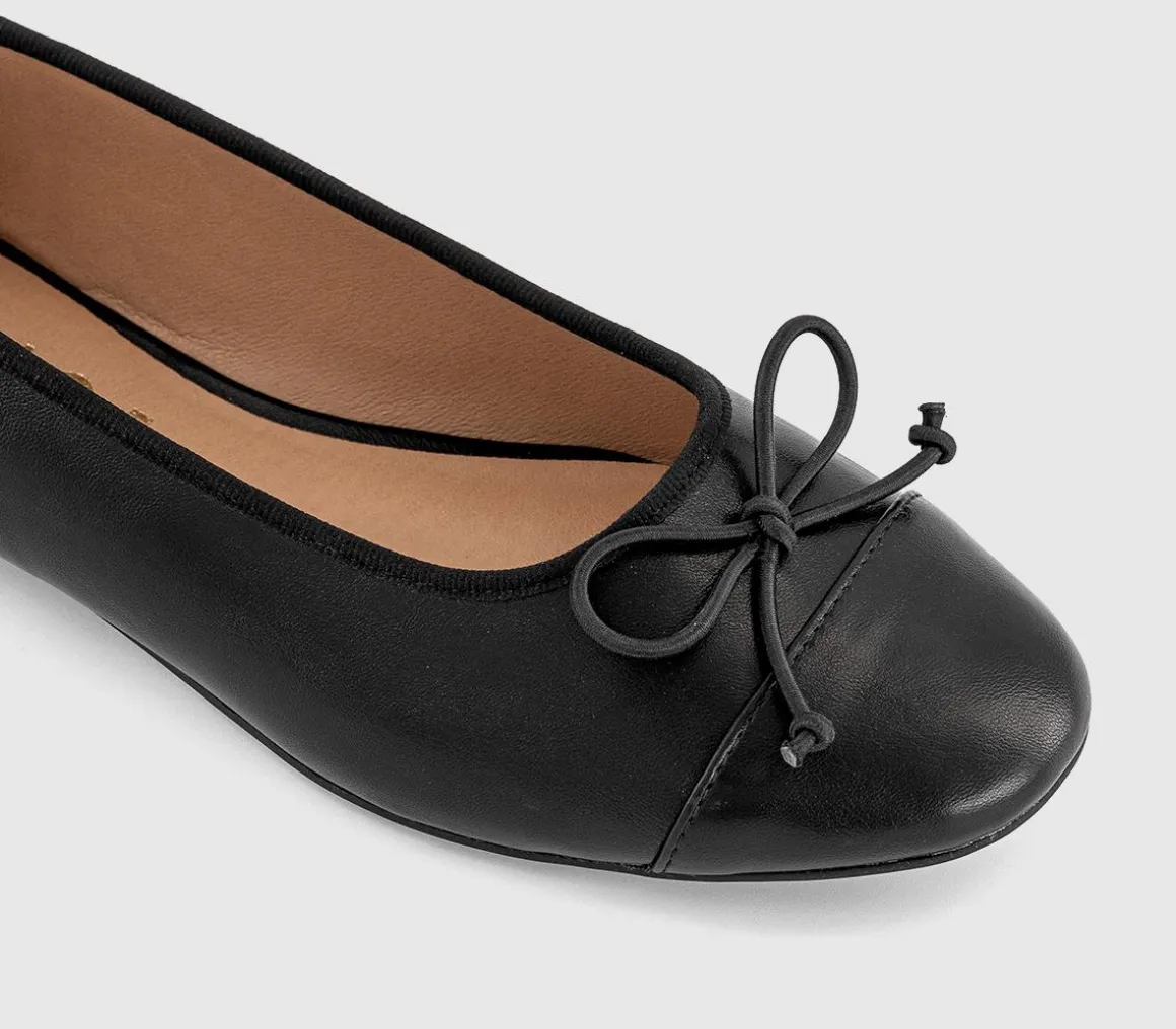 Fran Toecap Round Toe Ballet Pumps