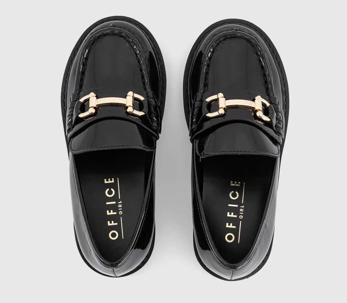Gabriella Chunky Patent Kids Loafers
