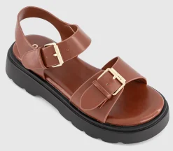 Gemma Double Buckle Chunky Kids Sandals