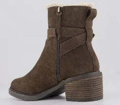 Hailey Buckle Ankle Boots