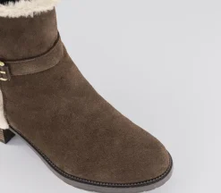 Hailey Buckle Ankle Boots