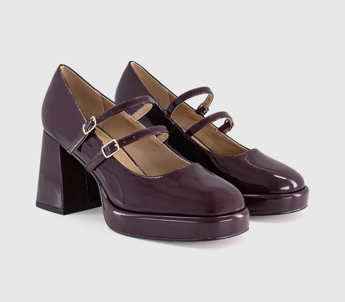 Haisley Platform Mary Jane Heels