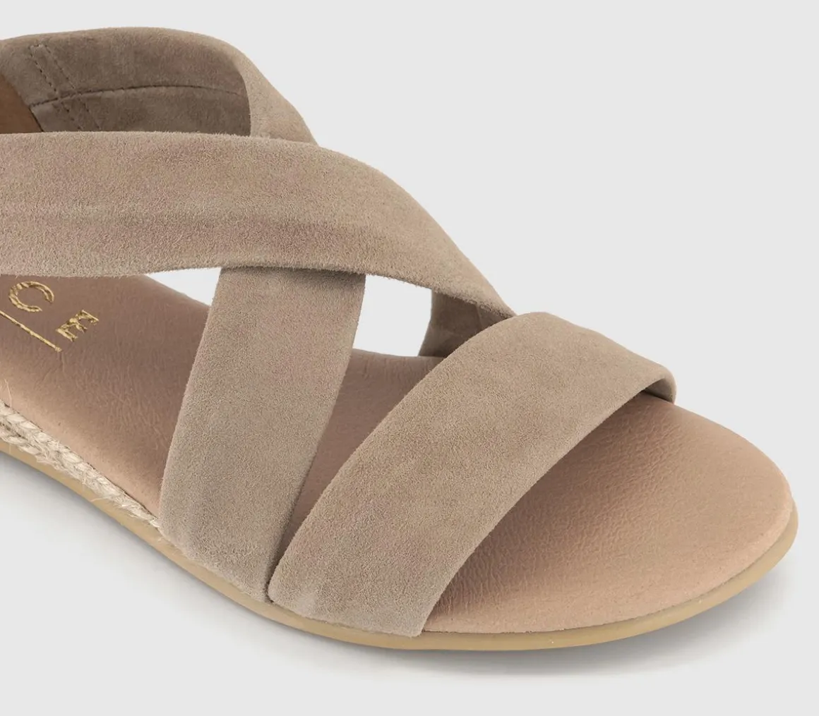 Hallie Cross Strap Espadrille Sandals